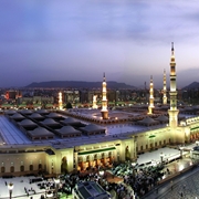 Al-Masjid an-Nabawi Mosque in Medina Saudi Arabia
