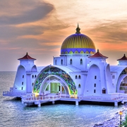 Malacca Straits Mosque Malacca Malaysia